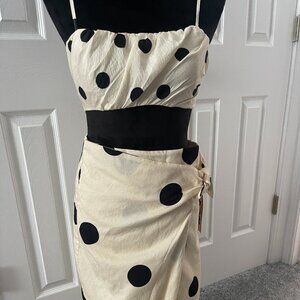 Side-Tie Skirt and Strappy Crop Top  polka - Future Collective™  jennifer Lopez